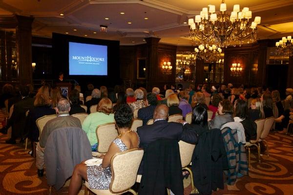 Mount Holyoke College President and Alumnae Association commemorate the College's 175th year.