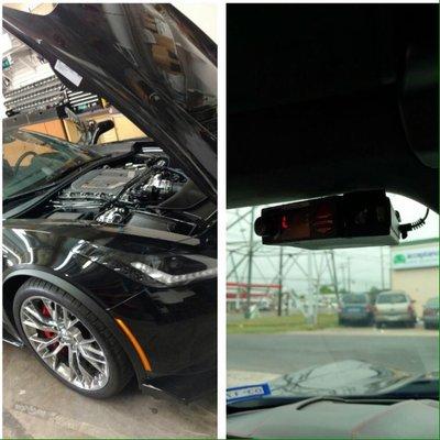 This Stingray got the radar hardwire treatment that frees up the cigarette lighter and makes for a clean install!