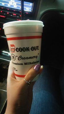 Best part ever  tried the eggnog milkshake this time!