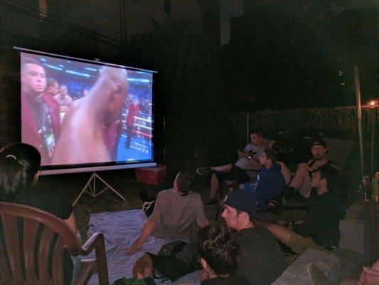 Great screen! Exactly what we needed for our backyard party.