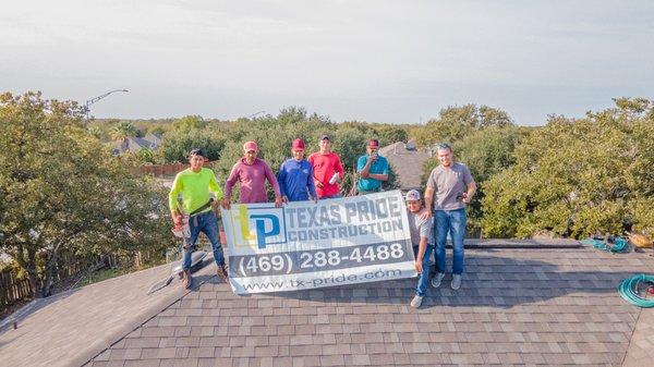 Just finished this roof that was damaged by hail in Texas! #n2roofing.com