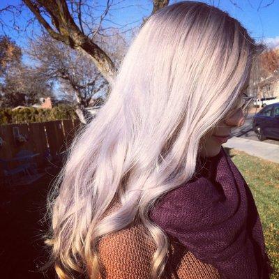 Silver platinum blonde by Kristi