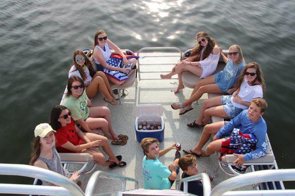 View from the top! Arrive to Crab Island in style!