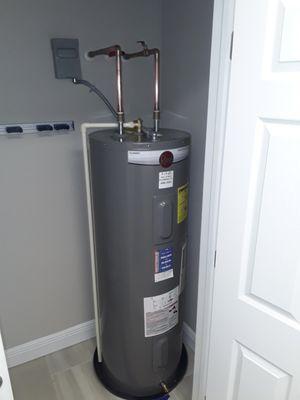 Hot Water Heater Replacement- nicely done by Nick!