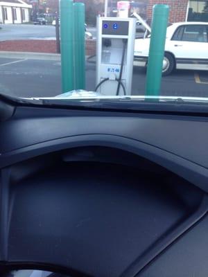 Level 2 electric vehicle charging station!