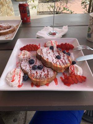 Fresh Blueberries & Strawberries French Toast