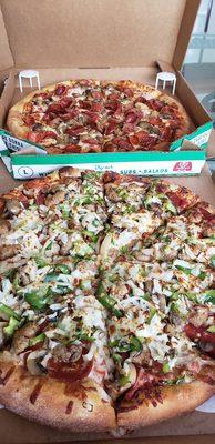 Large Deluxe & Large 2 Topping