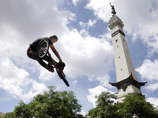 The BMX stunt shows at the Indy Crit are always a fan favorite!