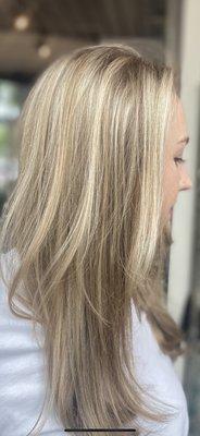 Blonde highlights by Jacquelyn at Citrine Salon Bethesda