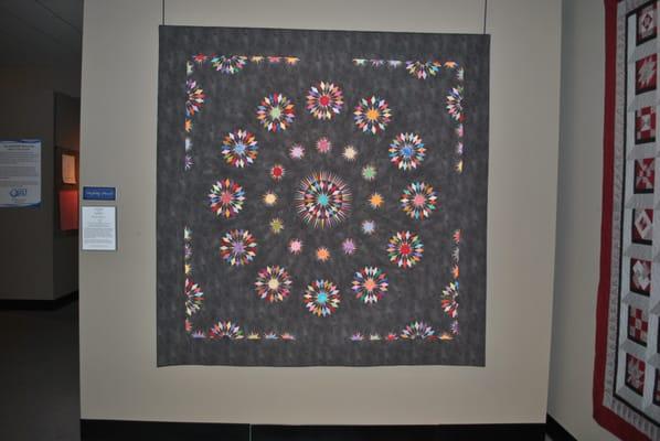 Quilt "Mistaken Identity" by artist Gail Stepanek.  Part of The Collection of The National Quilt Museum.  #nationalquiltmuseum