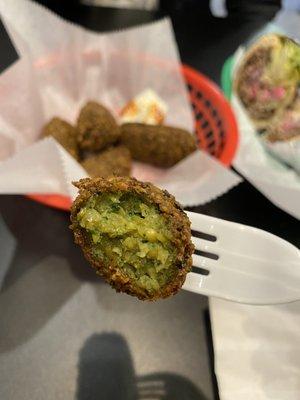 Falafel inside