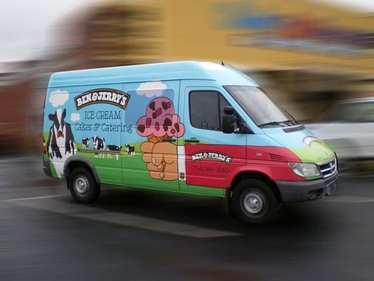 Ben and Jerry's trusts Kranken Signs Vehicle Wraps Atlanta.