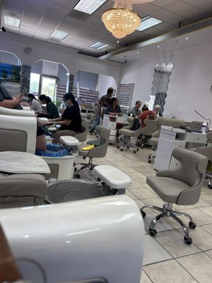 Inside the salon