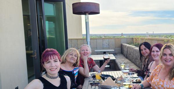 Lovely rooftop dinner at sunset with the ladies who make Botanica successful. Level 5 at Hotel Chaco 06/2022.