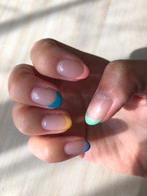 Gel manicure + nail art