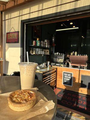 Parker Lusseau quiche & Vietnamese iced coffee