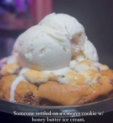 S'mores cookie with ice cream was delicious