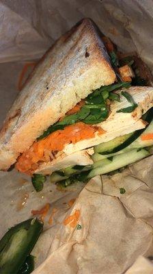 Banh Mi (with Tofu and chimichurri)