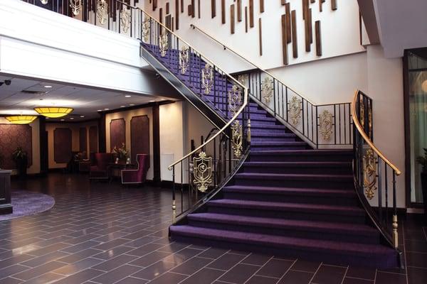 Grand Staircase at The Royal Regency outside the Venue Lounge