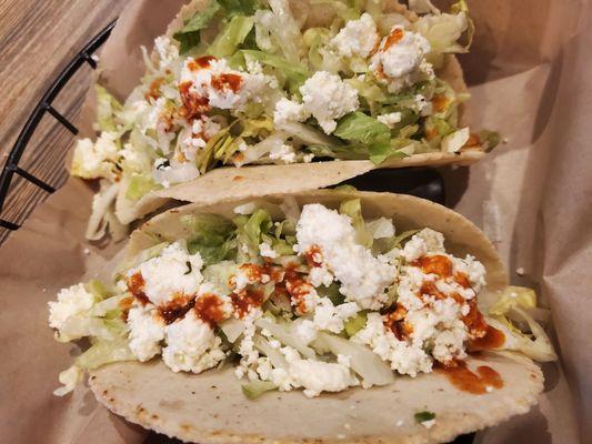 Avocado taco. The corn tortillas were so delicious.