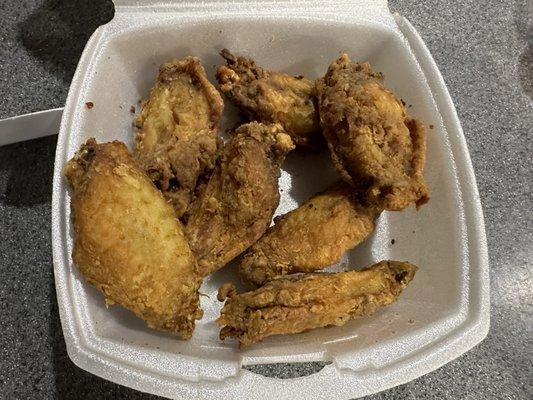 3. Fried Chicken Wings (overdone)