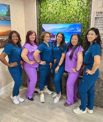 lovely back office staff ! @ Elk grove healthy smiles dental.