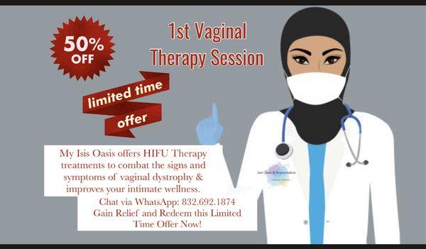 HIFU Vaginal Therapy can stimulate new collagen production within the vaginal walls to increase firmness, flexibility & improve Lubrication!