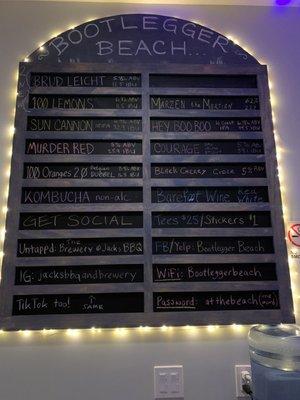 Fairly extensive tap list