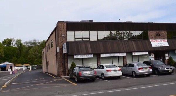 Front of the school building. We are located on the second floor. There is plenty of parking in the front or back of the building