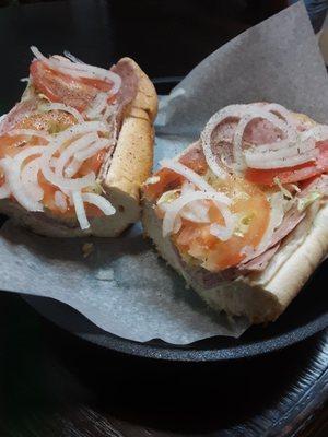 An excellent American sub at Manny's Pizza