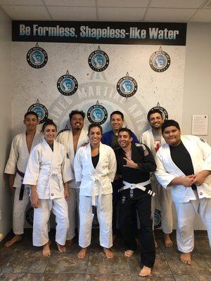 Adult Jiu Jitsu Team building up. Getting ready for Saturday tournament.