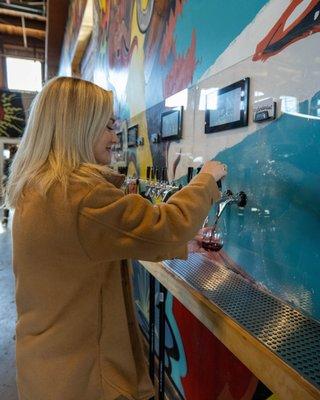 The world's largest wine on tap winery with upwards of 64 wines on tap!