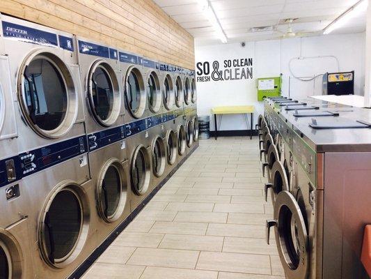 Plenty of dryers and washer sizes.