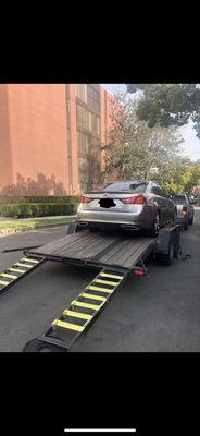 Car being picked up from Los Angels.