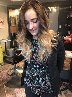 Classic balayage! Beautiful!