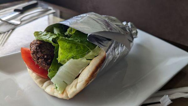 Falafel gyro wrap