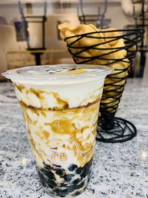 Brown Sugar Boba "Tiger" Milk