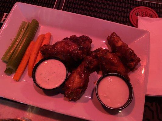 Chicken Wings (with blue cheese) at Busby's West in Santa Monica