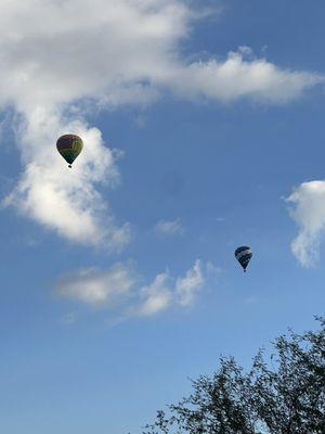 Balloons in the Desert outside Lab Corp