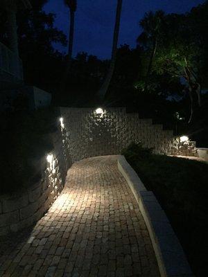 Dynamic LED lighting adds visual appeal to docks and sidewalks in Stuart.