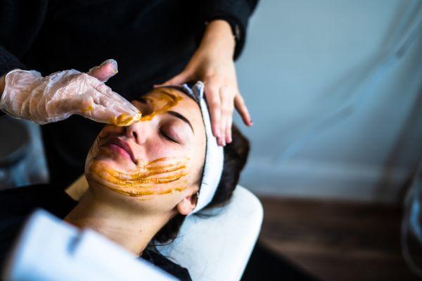 Flash facial - pumpkin peel!