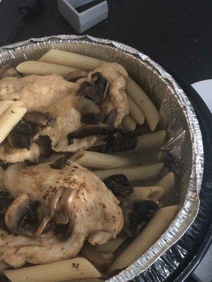 Chicken "Marsala" was just wine, oil, and water. Disappointed we wasted money on this.