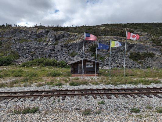 United States / Canada border. Checkpoint for prospectors to confirm carrying the required 2000lbs of supplies!