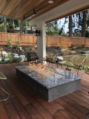 Custom Gas Fire Pit