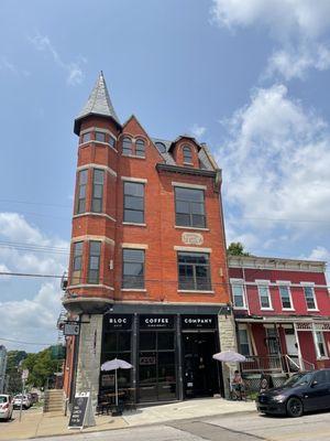 View from across the street looking at this beautiful building