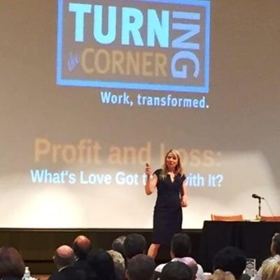 Kendra Prospero speaks at Boulder Economic Summit