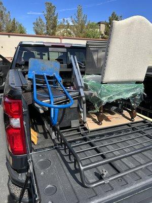 The second truck load of belongings the movers left behind without telling us. Thankfully the storage company called to advise!