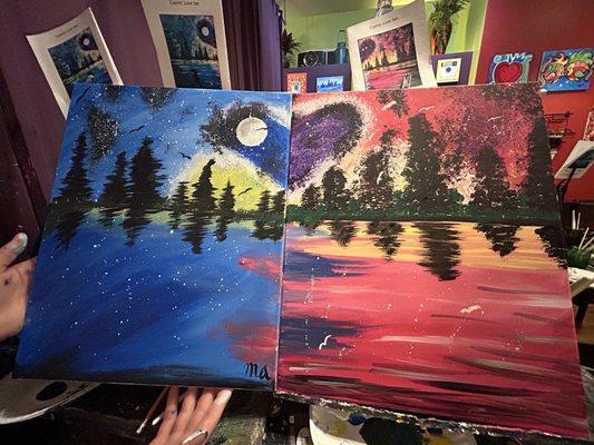 Our finished paintings