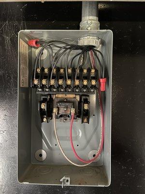 Defective Lighting contactor