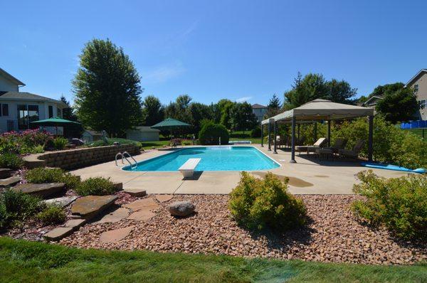 Gorgeous pool in a house I sold in Rogers, MN!